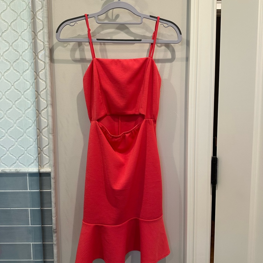 Elegant Coral Dress